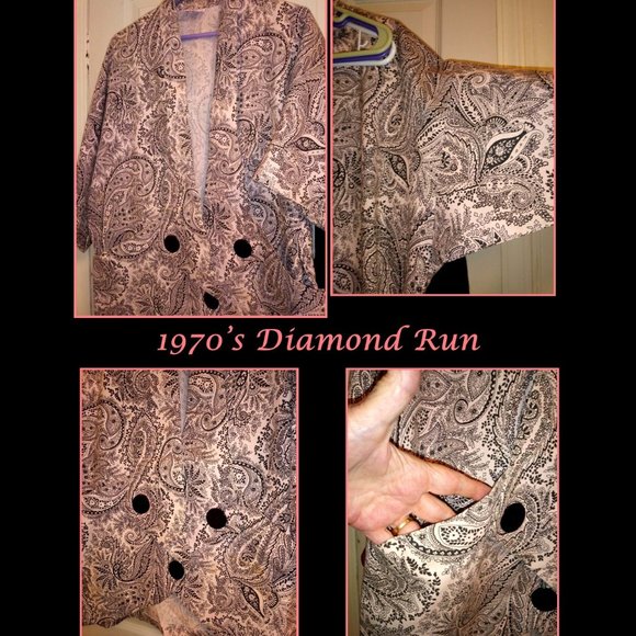 Paisley Print 1970’s Diamond Run Blazer - Picture 2 of 8